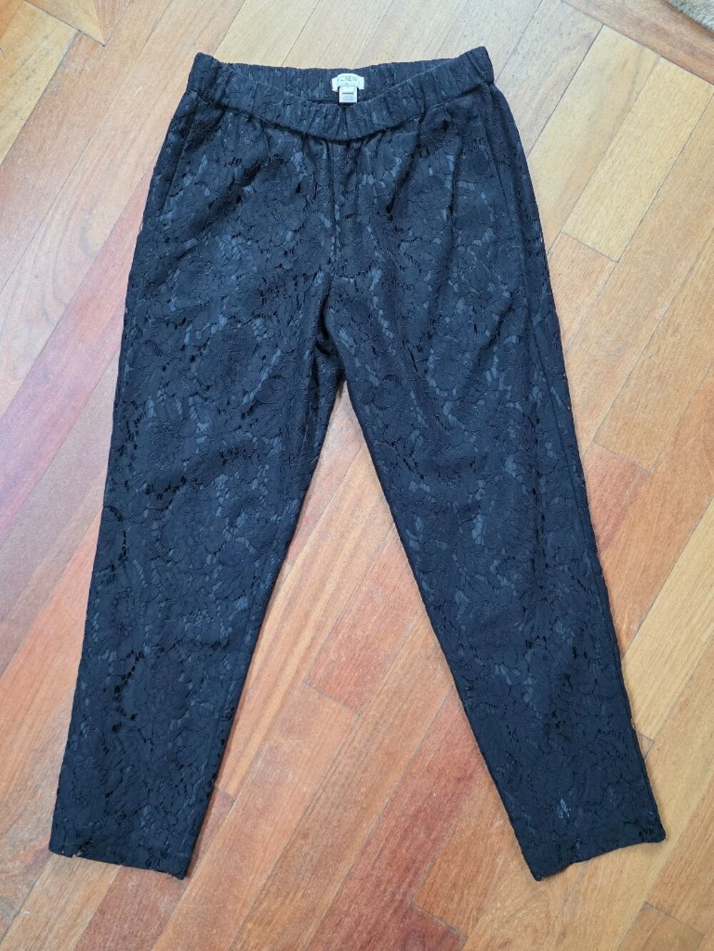 J. Crew Floral Lace Pull-On Ankle Pants Size 4